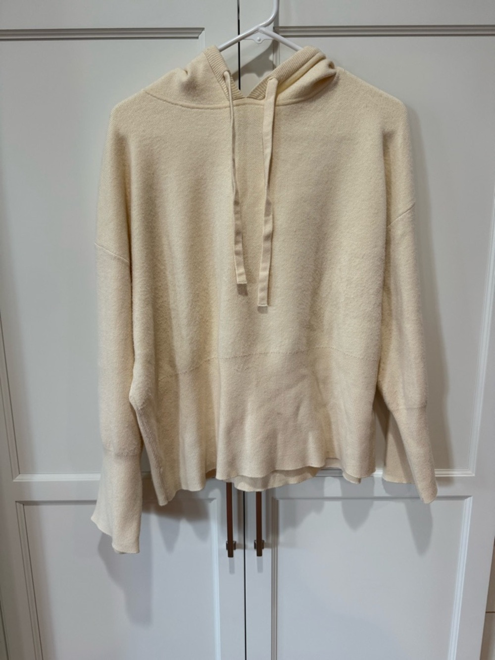 a new day Cream Hooded Pullover Sweater